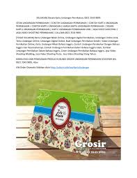 Lagi cari undangan pernikahan ? Grosir Kartu Undangan Pernikahan Unik 0821 3543 9895 By Cetakkartuundangansuper Issuu