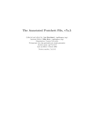 Maybe you would like to learn more about one of these? The Annotated Pratchett File V7a 5 The L Space Web