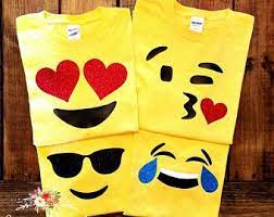 Emoji Shirt Multiple Emoji Options Emoji Shirt Emoji Birthday Party Emoji Costume