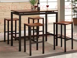 Shop from a variety of table styles including; 5 Piece Wood And Metal Counter Height Dining Set By Coaster 150097