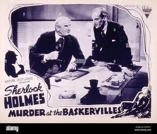 SILVER BLAZE, (aka MURDER AT THE BASKERVILLES), Lyn Harding, Arthur  Goullet, 1937 Stock Photo - Alamy