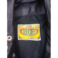 Two ASP Albert Dann black leather bikers jacket, approx 40" chest Location:  Rail 2