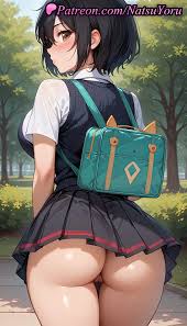 Rukia Kuchiki pantyless upskirt - Rule 34 AI Art