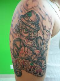 Blackwork tattoo art will look amazing on half sleeves. 7 Irish Tattoos On Half Sleeve