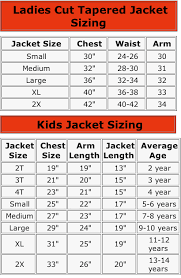 End Zone Shirt Sizing From Arts Pro Sports Apparel