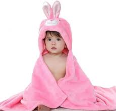 It is hooded type and is extra absorbent type. Brandonn Fleece Single Newborn 3 In 1 Rabbit Wrapper Baby Bath Towel Pink 1 Piece Amazon In Baby Products