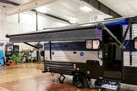 Security camera at entrance door. 2022 Forest River Cherokee Wolf Pup 16bhs Bunkhouse Travel Trailer Cheyenne Camping Center