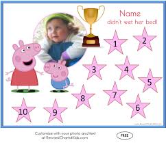 Free Peppa Pig Potty Training Charts Customize With Your Photo