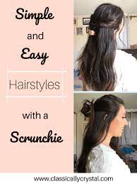 Summer Cute Everyday Hairstyles To Achieve That Vsco Girl Look With Accessories These Scrunchie Hair Hair Styles Cute Everyday Hairstyles Scrunchie Hairstyles