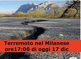 La bimba schiacciata dal crollo di un muro della. Terremoto In Provncia Di Milano Alle Ore 17 00 Di Oggi 17 Dicembre Meteogiuliacci It