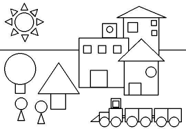 Los dibujos para preescolar fáciles de dibujar, colorear o. Pin En Figura Geometricas