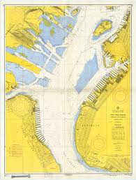 This Is A Chart Of The Upper Harbor Of New York City Where