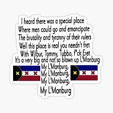 The L Manburg Anthem As Said By Wilbur Soot Millions Of Unique Designs By Independent Artists Find Your Thing In 2021 My Dream Team Dream Quotes Dream Anime