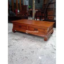 Sofa tamu minimalis modern dari kayu jati rp 14.500.000; Meja Kayu Opium Ruang Tamu Minimalis 4 Laci Di Jogja Tribunjualbeli Com