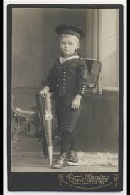 Little German Boy With His School Cone Vintage Children Photos Vintage Sailor Sailor Suit