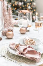 Amara Amaraxmas2017 Winter Blush Christmas Inspiration Elegant Ethere Pink Christmas Table Gold Christmas Decorations Rose Gold Christmas Decorations