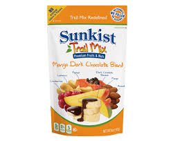 Sunkist Mango Dark Chocolate Trail Mix Redefined 8 Pack Snackitforward Chocolate Trail Mix Trail Mix Mango Chocolate