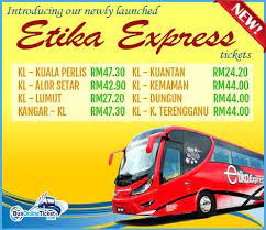 Flying to kuala terengganu from kuala lumpur. Etika Express Offer Bus Tickets To Kuala Perlis And Many More Busonlineticket Com