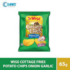 Wise® onion & garlic flavored potato chips. Wise Cottage Fries Potato Chips Onion Garlic 65g Shopee Malaysia