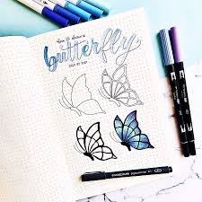 How To Draw A Butterfly By Ig Handmadelettering Source By Sandrahofmann1 March Bullet Journal In 2020 Bullet Journal Ideas Pages Bullet Journal Art Hand Lettering