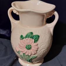 Hull Mid Century 1950er Jahre Keramik Pink Daisy Vase