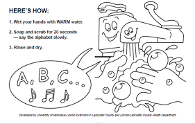 Print this coloring page and give it to preschoolers to color. Hand Washing Coloring Pages For Preschoolers