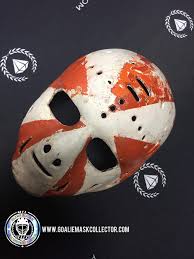 First Painted Goalie Mask in NHL History: Doug Favell's Mask