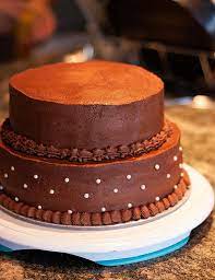 Two Tier Chocolate Birthday Cake Recipe Birthday Cake Chocolate Birthday Cake For Men Easy Cake