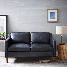 West elm's finn loveseat can be customized to fit your liking, which is great for anyone who thinks they have to settle for less than just because their space is smaller. Hamilton Leather Loveseat 56