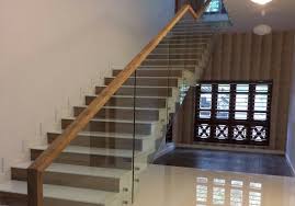 Staircase design suitable for a kerala style home.there are lot of staircase designs for a home.the design is planned in such a way that the staircase suits and fits inside the home. The Best Glass Staircase Designs In Kerala Team Contracts