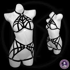 Lily Spiderweb Body Harnesss Lingerie Halloween Set