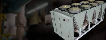 See the photo of the funny license plate: Air Cooled Chiller Stealth Helical Rotary Model Rtae Trane Commercial