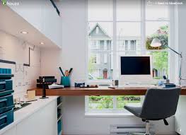 Home Office Floating Desk Desk In Front Of Window Small Home Office Home Office Design Home Office Layouts Home Office Space
