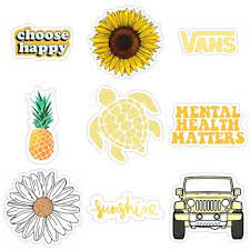 Yellow stickers if you're a member of gen z or have recently asked a young friend or family member what their favorite color is, you might not be surprised to hear the word yellow as their response. Yellow Sunny Honey Stickers Honey Sticker Iphone Case Stickers Homemade Stickers
