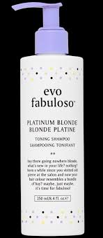 Getting platinum blonde hair is a study in going hard or not going for it at all. Evo Fabuloso Platinum Blonde Shampoo Purple Toning Evo Hair