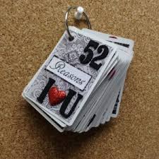 The following work for loved ones of any gender. 52 Reasons Why I Love You Deck Of Cards Scrapbook Gift The Kavic Living