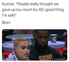 Officially licensed product of the national basketball players association. Nba Memes Lakers Are Considering Trade For Kuzma If Kings ÙÛŒØ³ Ø¨ÙˆÚ©