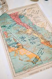 Kayla Ryan Cabo San Lucas Wedding Guest Book Map Guest Book Destination Wedding Images