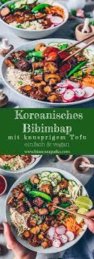 Koreanisches Bibimbap Mit Gochujang Sauce Reis Bowl Mit Tofu Pilzen Und Gemuse Www Biancazapatka Com Bibimbap Asiatische Rezepte Bibimbap Rezept