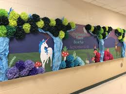 Bulletin Board Idea For Scholastic S Fall 2018 Enchanted Forest Book Fair Enchanted Forest Book Forest Book Enchanted Forest Decorations