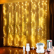 Maintenance of these battery operated lights is relatively simple, if they are malfunctioning either the battery has to be replaced, or there may be a problem in the light. Led Curtain Fairy Lights 300 Leds 3m 3m String Lights Usb Operated Or Battery Powered 8 Modes With Remote Timer Waterfall Indoor Outdoor String Lights For Christmas Wedding Home Bedroom Warm White Buy Online In