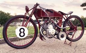 board track race inspired motorcycle by co bappe aka vekst based briggs stratton vanguard 650cc v twin commercial engine mounted chain drive racer twins