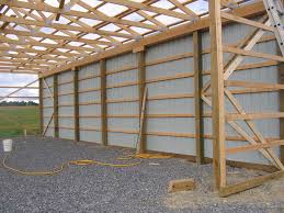 Call us today at (937) 547‑9100. 30x48x12 Diy Pole Barn The Eave Siding From The Interior Flickr