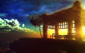 35+ special anime sunset wallpaper phone background. Anime Sunset Beautiful Scenery Pavilion Wallpaper Anime Wallpaper Better