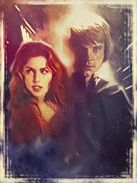 Luke Skywalker And Mara Jade Mixes Art By Tsuyoshi Nagano And Gerald Parel Imaginaryjedi Mara Jade Art Image Painting