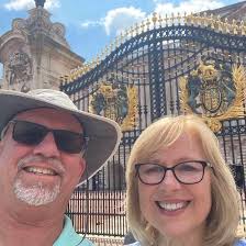 The first memorial statue to Queen Elizabeth with of course her beloved  corgis