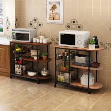Features a glass turntable and optional. Multi Functional 3 Tier Kitchen Shelf Rack Microwave Oven Stand Dish Storage Cart Workstation Shelves With Wheels Buy Metal Storage Shelf With Wheels Microwave Oven Rack Shelf Metal Rack Kitchen Stand Kitchen Shelf Product On Alibaba Com