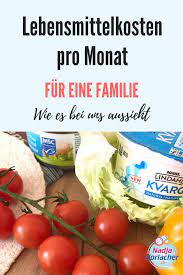 Lebensmittelkosten pro Monat für eine Familie