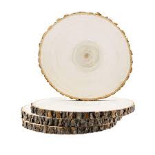 Need large rustic tree slice wood centerpieces for a wedding, here i make unfinished natural wood circles or wood slices with tree bark log discs for diy crafts for christmas, rustic wedding ornaments, or log disc centerpieces. Buy Unfinished Wood Slices Large Wood Slices For Crafts Wood Centerpieces For Tables Wood Slabs Online In Indonesia B08ck2glj6