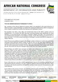 Basic education minister angie motshekga monitored the free state's vaccine rollout programme. Myanc Myanc Memorandum Of Demands To Enca Blacklivesmatter Notoracism Ancsaysnotoracism Https T Co Xuqsl1yogn African National Congress